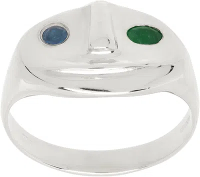 Alec Doherty Ssense Exclusive Silver Ecstasy Ring In Multi