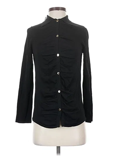 Aleeza Long Sleeve Button Down Shirt In Black