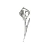 Alegoria Jewellery Women's Calla Silver Brooch