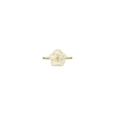 Alegoria Jewellery Women's Gold / White Bavella Ring