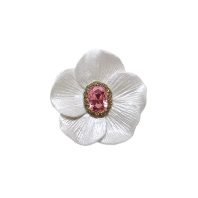 Alegoria Jewellery Women's Gold / White / Pink Fairytale Midi Brooch - Pink Dust