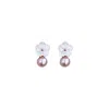 Alegoria Jewellery Women's Pink / Rose Gold Cleito Pearl Earrings - Pink In Pink