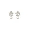 Alegoria Jewellery Women's Silver / White Bavella Mini Round Pearl Earrings - Silver In Multi