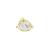 Alegoria Jewellery Women's White Calla Stone Gold Plated Silver Ring - Pure In White