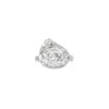 Alegoria Jewellery Women's White Calla Stone Silver Ring - Pure In White