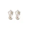 Alegoria Jewellery Women's White / Gold Bavella Mini Earrings