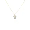 Alegoria Jewellery Women's White / Gold Bavella Mini Round Pearl Necklace - White In Multi
