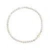 Alegoria Jewellery Women's White / Gold Cleito Duo Necklace - White Pearl