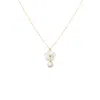 Alegoria Jewellery Women's White / Gold Cleito Mini Necklace