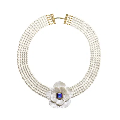 Alegoria Jewellery Women's White / Gold Fairytale Maxi Choker - Galaxy