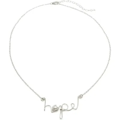 Alegria Accessories Hope Sterling Silver Necklace In Pattern
