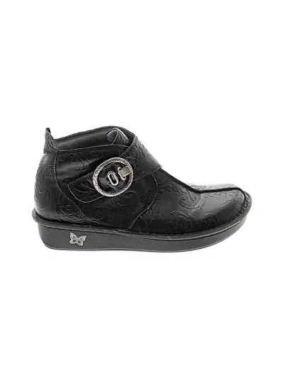 Pre-owned Alegria Ankle Boots In Black