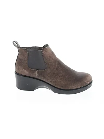 Pre-owned Alegria Ankle Boots In Brown