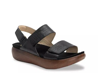 Alegria Bailee Wedge Sandal In Black