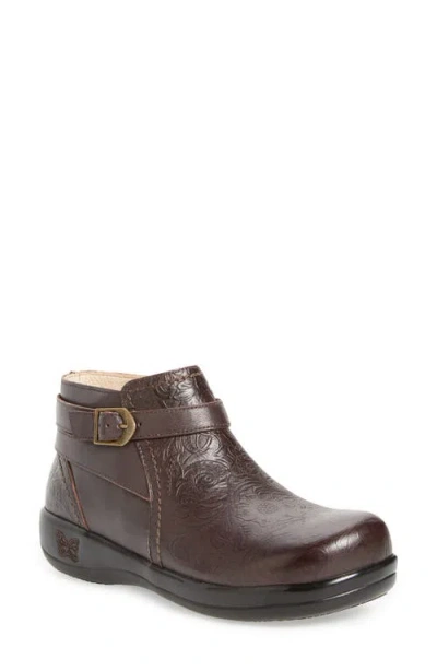 Alegria By Pg Lite Alegria Dylan Water Resistant Bootie In Brown