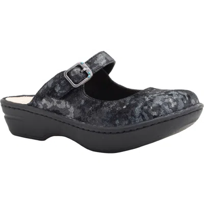 Alegria By Pg Lite Fabel Flat Mule In Black