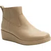 Alegria By Pg Lite Hadi Platform Wedge Bootie In Beige