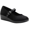 Alegria By Pg Lite Haylo Mary Jane Wedge Pump In Black Dream Fit
