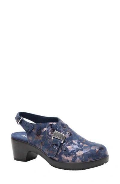Alegria By Pg Lite Maribel Baroque Leather Clog In Blue
