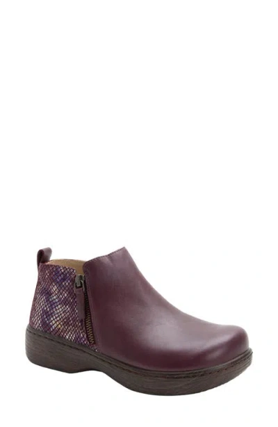 Alegria By Pg Lite Oaklee Bootie In Burgundy