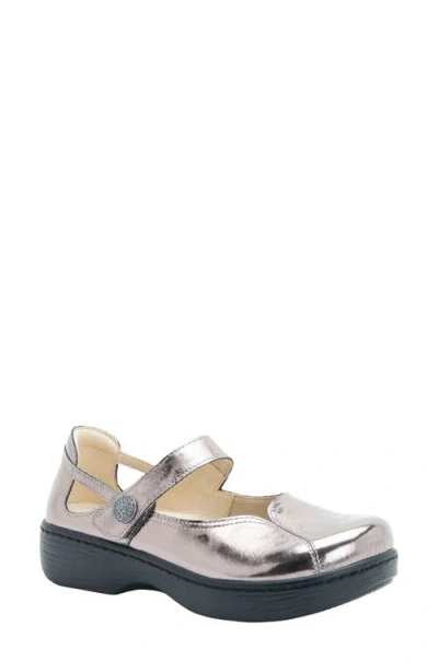 Alegria By Pg Lite Onika Mary Jane Platform Clog In Silver