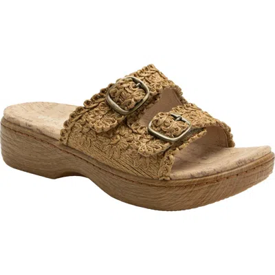 Alegria By Pg Lite Oona Platform Slide Sandal In Green