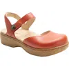 Alegria By Pg Lite Opal Ankle Strap Platform Clog In Red