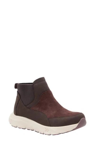 Alegria By Pg Lite Rynae Faux Leather Bootie In Brown