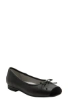 Alegria By Pg Lite Talya Cap Toe Ballet Flat In Black
