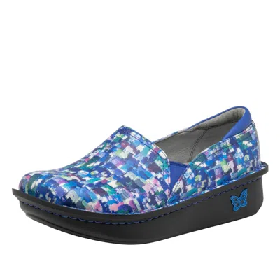 Alegria Debra Clog Womens Blue Welcome Back Blotter Nursing Shoes Jobb1134 In Black
