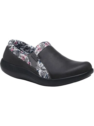 Alegria Duette Womens Faux Leather Floral Loafers In Multi