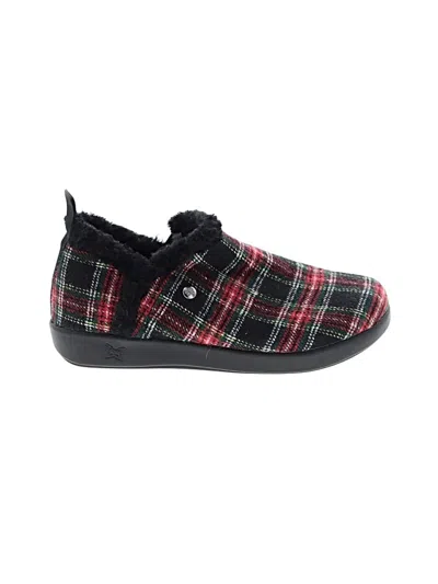 Pre-owned Alegria Flats In Black