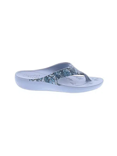Pre-owned Alegria Flip Flops In Blue
