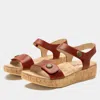 Alegria Marta Sandal In Garnet In Multi