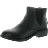 Alegria Meadow Womens Slip Resistant Leather Chelsea Boots In Black