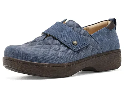 Alegria Oasys Women's Flat Shoes Denim Diamond: Eu 40 (us Women's 9.5-10) Regular, Leather In Blue