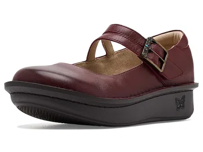 Alegria Paloma Women's Maryjane Shoes Crimson: Eu 40 (us Women's 9.5-10) Regular, Leather In Brown
