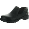 Alegria Ram-7582 Mens Lugged Sole Leather Slip-on Shoes In Black