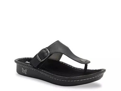 Alegria Vella Wedge Sandal In Black