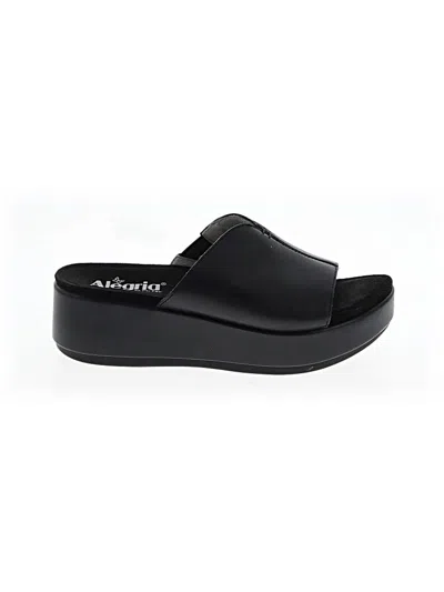 Pre-owned Alegria Wedges In Black