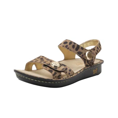 Alegria Women's Adjustable Strap Sandals In Savage In Multi