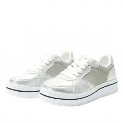 Alegria Women's Alyster Sneakers In Shimmer Silver In White