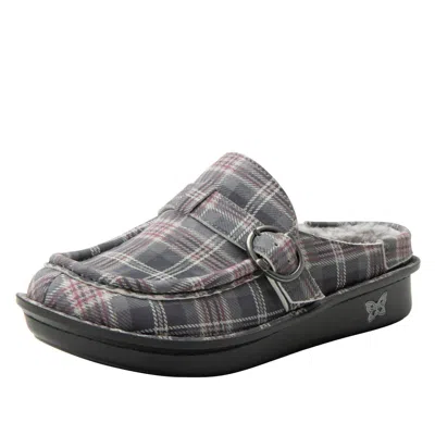 Alegria Women's Brigid Plaid Leather Mules In Winter Is Coming In Multi