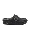 Alegria Women's Brigid Slip-on Open Back Clog In Black In Black