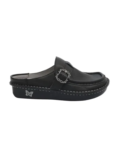 Alegria Women's Brigid Slip-on Open Back Clog In Black