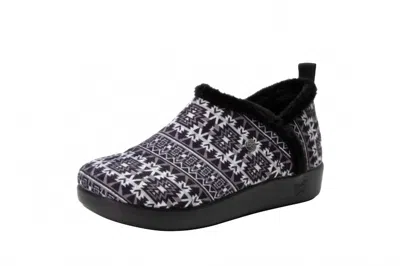 Alegria Women's Cozee Santa Fe Slippers In Grey/black In Multi