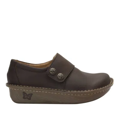 Alegria Women's Deliah Leather Shoes - Medium Width In Oiled Brown In Multi