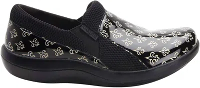 Alegria Women's Duette Shoe In Fleur De Lis In Black