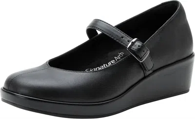 Alegria Women's Haylo Mary Jane Wedge In Black