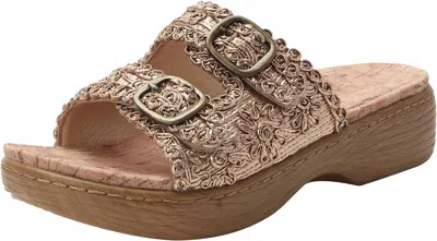 Alegria Women's Oona Casual Sandals In Fancy Gold In Brown